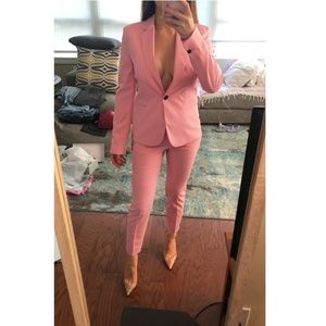 Zara | Jackets u0026 Coats | Zara Pink Set Blazer And Pants | Poshmark